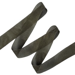 Окантовочная лента-бейка, цвет Тёмно-Серый 22мм (на отрез)  в Вологде