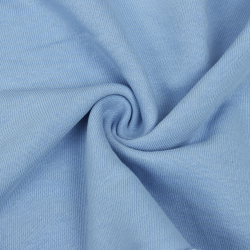 Ткань Футер 3-х нитка, Петля, цвет Светло-Голубой (на отрез)  в Вологде
