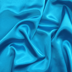 *Ткань Атлас-сатин, цвет Голубой (на отрез)  в Вологде