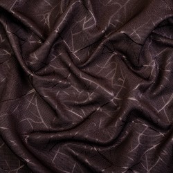 Ткань Блэкаут для штор &quot;Ледовое тиснение цвет Темно-Коричневый&quot; (на отрез)  в Вологде