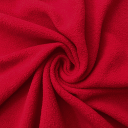 Флис Односторонний 130 гр/м2, цвет Красный (на отрез)  в Вологде