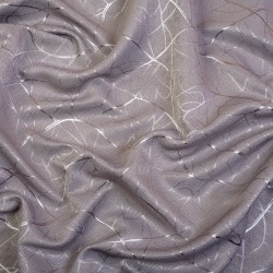 Ткань Блэкаут для штор светозатемняющая 75% &quot;Ледовое тиснение цвет Серый&quot; (на отрез)  в Вологде
