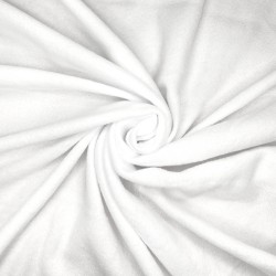 Флис Односторонний 130 гр/м2, цвет Белый (на отрез)  в Вологде