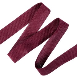 Окантовочная лента-бейка, цвет Бордовый 22мм (на отрез)  в Вологде