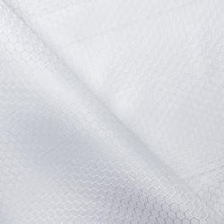 Ткань Оксфорд 300D PU Рип-Стоп СОТЫ, цвет Белый (на отрез)  в Вологде