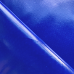 Ткань ПВХ 450 гр/м2, Синий (Ширина 160см), на отрез  в Вологде