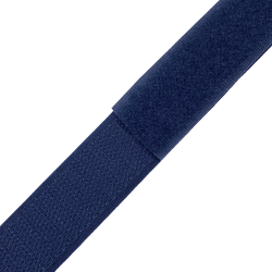 Контактная лента 25мм цвет Тёмно-Синий (Велькро-липучка), на отрез  в Вологде
