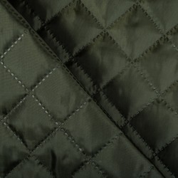 Стеганая подкладочная ткань с синтепоном (100гр/м2), цвет Хаки (на отрез)  в Вологде