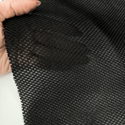 Сетка 3D трехслойная Air mesh 165 гр/м2, цвет Черный (на отрез)  в Вологде