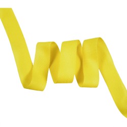 Окантовочная лента-бейка, цвет Жёлтый 22мм (на отрез)  в Вологде